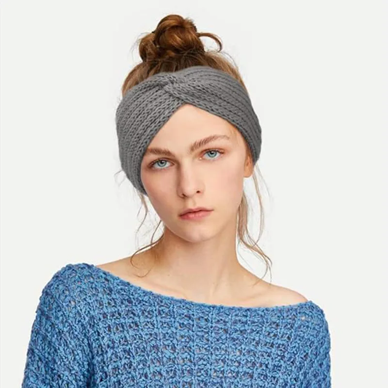 편안한 니트 폴리에스테르 머리띠