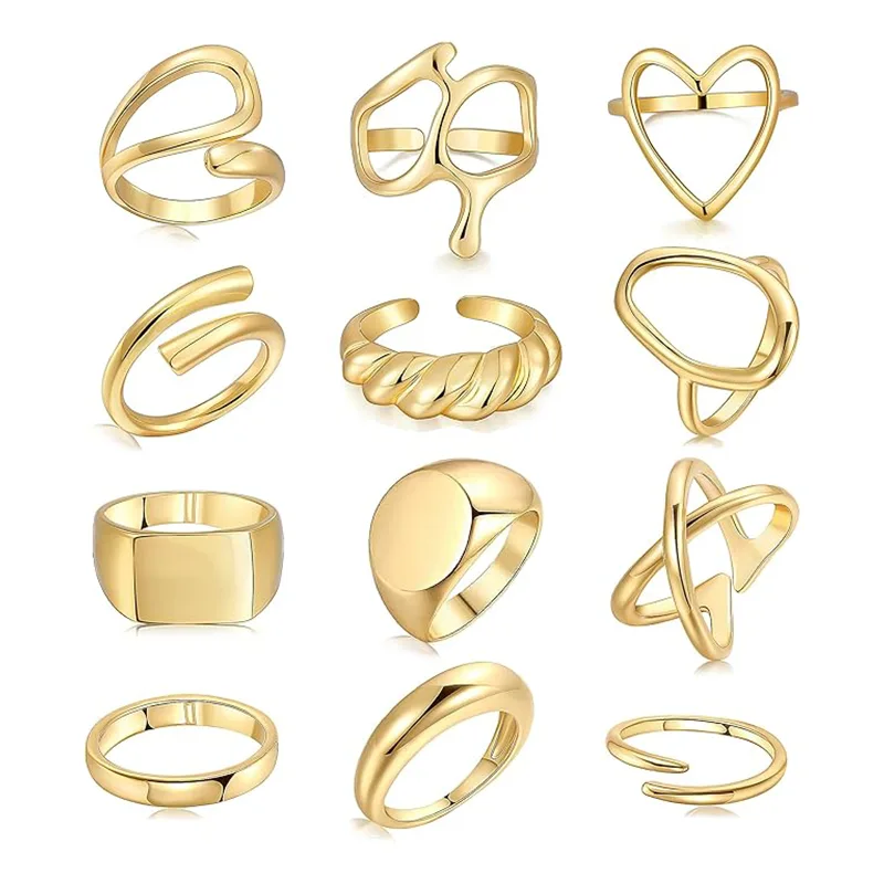 Women Real Gold Plated Fashion Ring