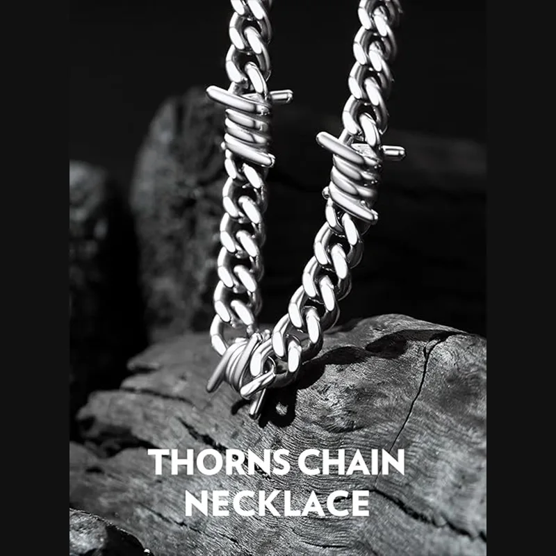 독특한 펑크 맨 패션 목걸이