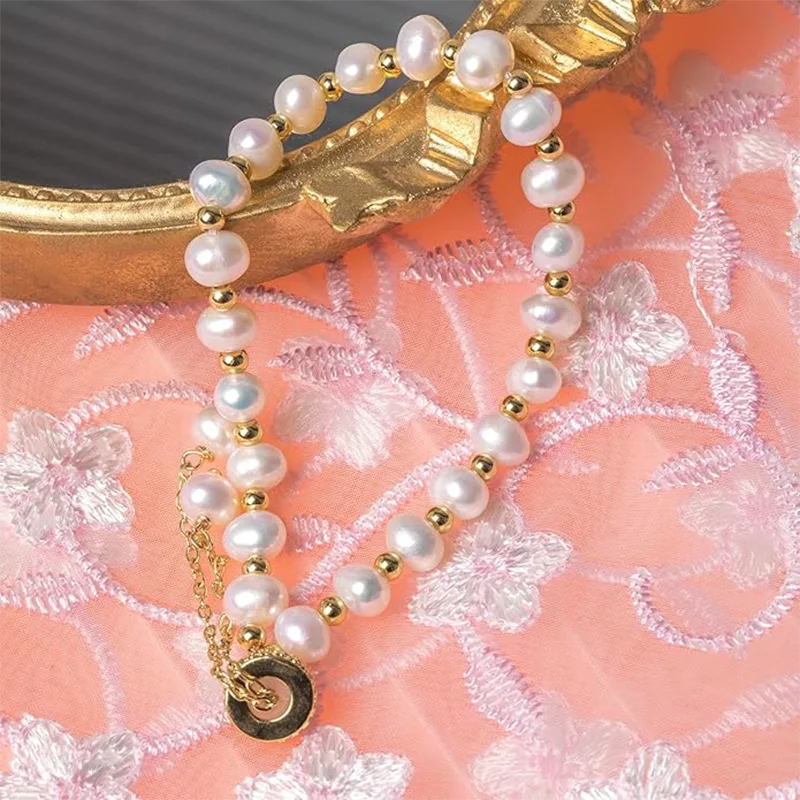 여성 진주 합금 팔찌